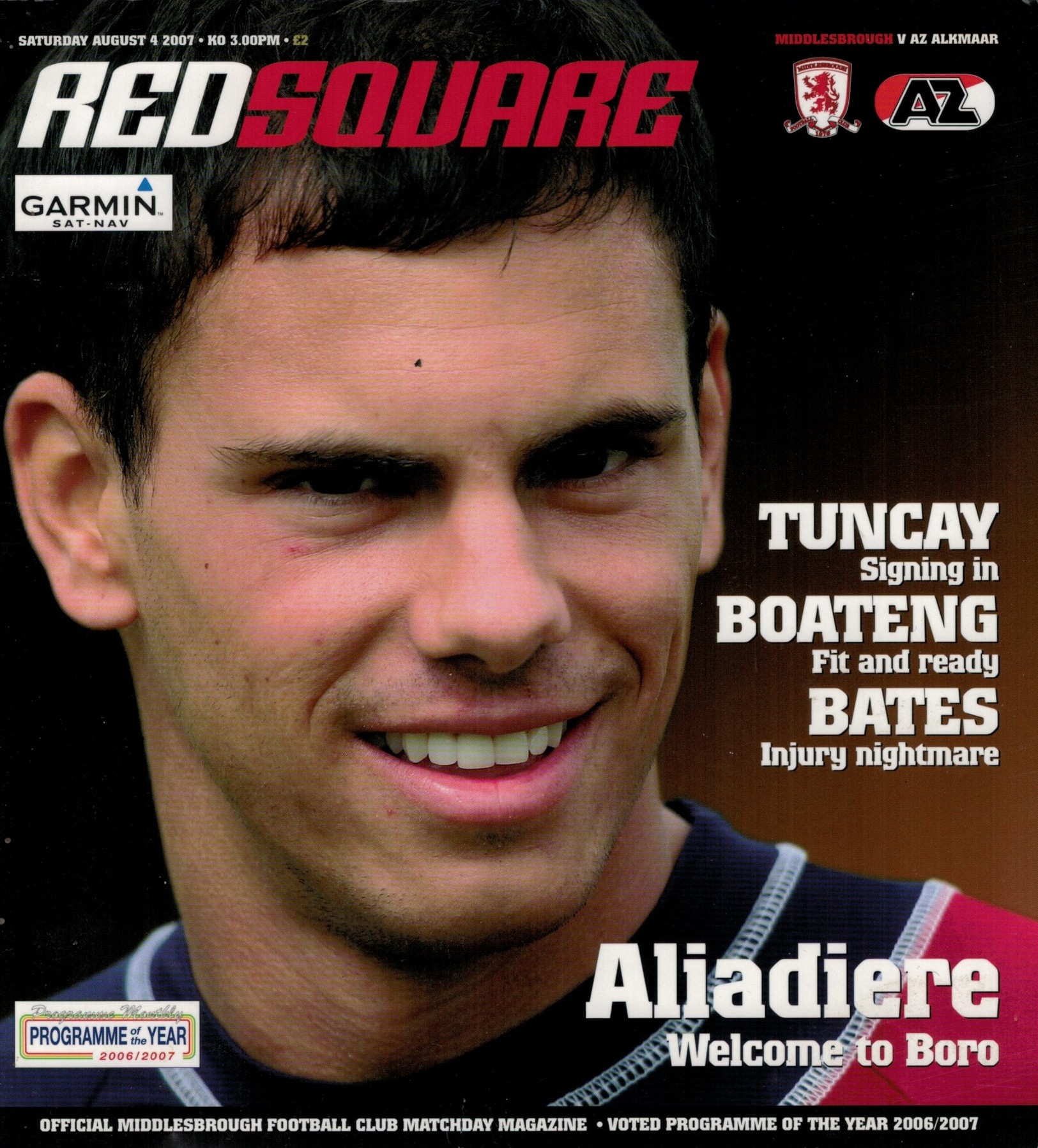 AZ Programma 4-aug-2007 Middlesbrough uit